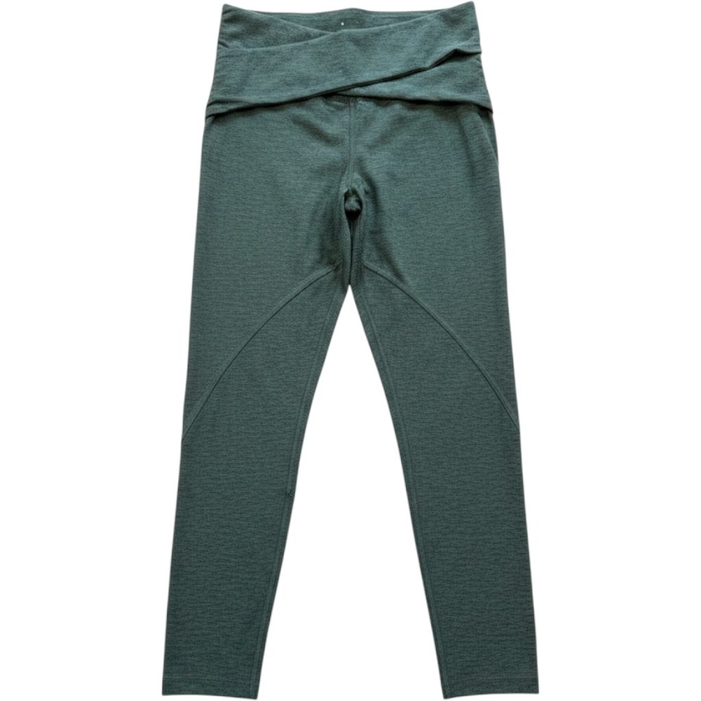 Free People Movement Womens Green Crossover High Rise Leggings Size S‎ Heathered